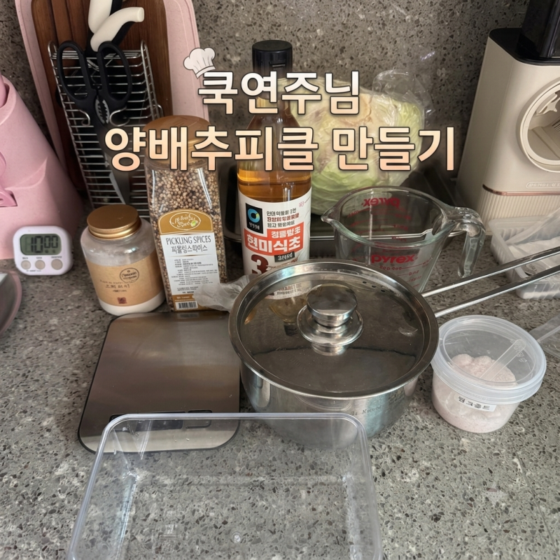 쿡연주님 양배추피클 만들기 양배추요리 다이어트요리