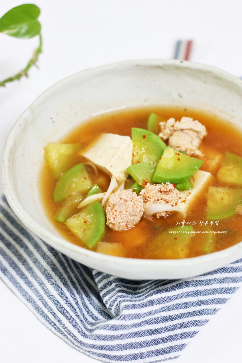 명란 애호박찌개 칼칼한 명란애호박찌개레시피 명란요리