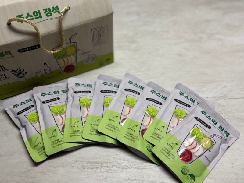 주스의 정석 양배추 사과즙 100% 착즙 NFC 내돈내산 후기