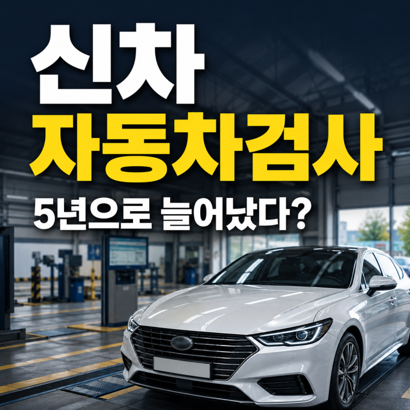 신차 자동차검사 5년으로 늘어났다는데, 진짜인가요
