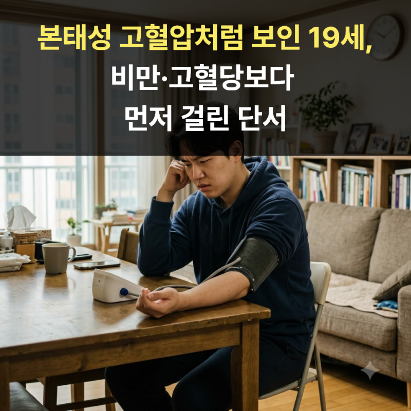 본태성 고혈압처럼 보인 19세,비만·고혈당보다 먼저 걸린 단서