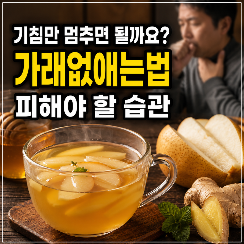 “기침만 멈추면 되는 줄 알았어요” 목에 붙은 가래없애는법과 피해야 할 습관