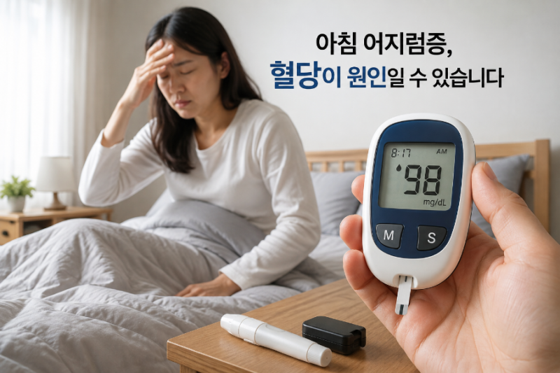아침에 어지러운 이유 혹시 저혈당? 증상·원인·예방법 총정리