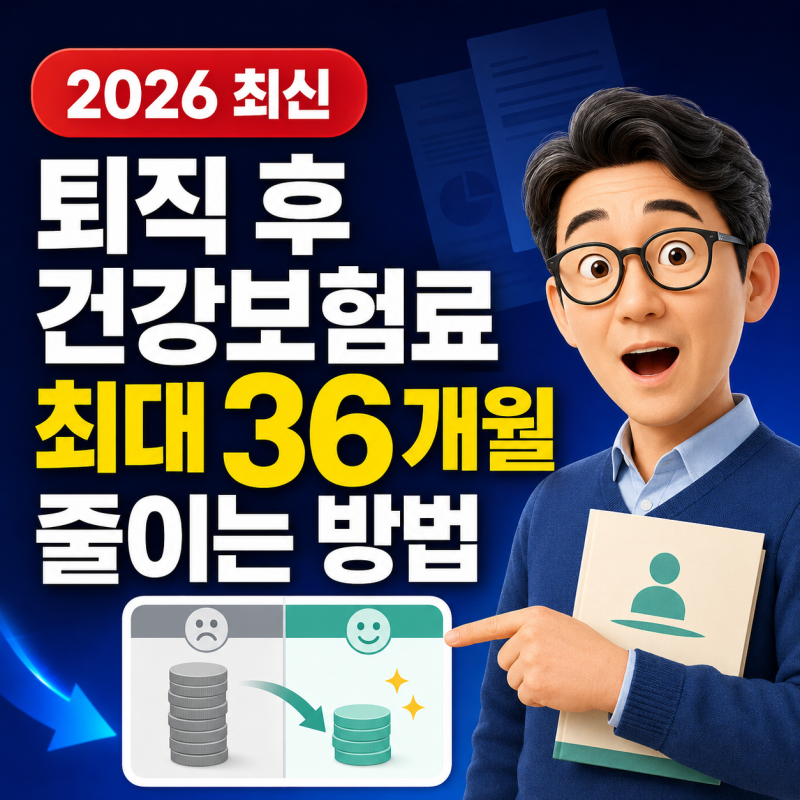 퇴직 후 건강보험료가 올랐다면 2개월 안에 확인하세요