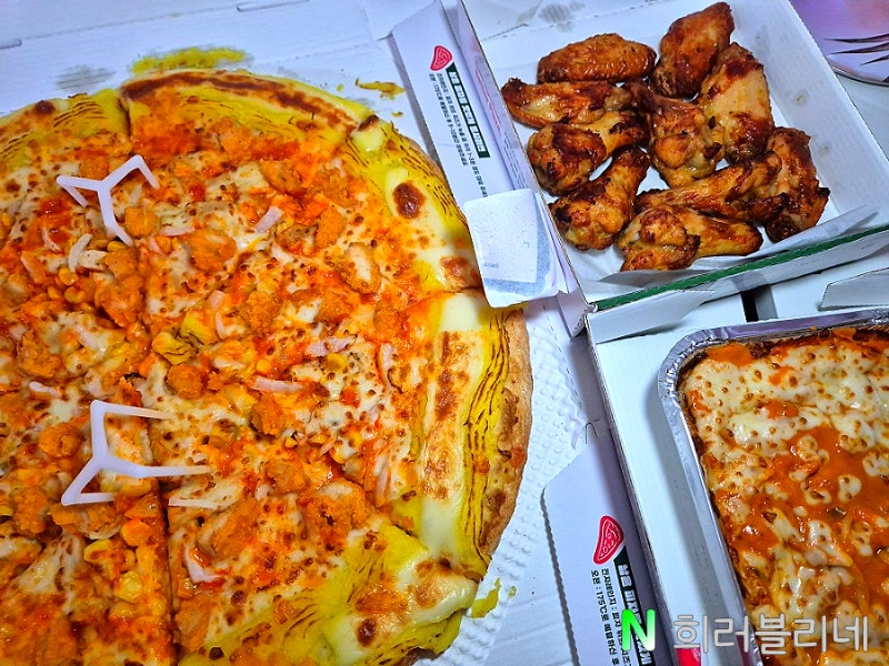 파파존스 불닭까르보치킨피자 후기 내돈내산 맛있게 먹는 방법 사이드 메뉴 로제 파스타 파....