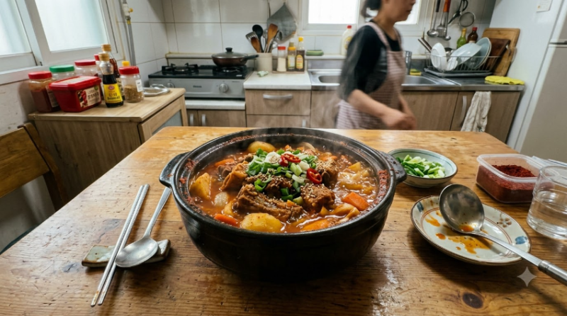 손님 초대로 대호평받은 매운 등갈비찜 양념 만들기, 뼈 쏙 빠지는 비법