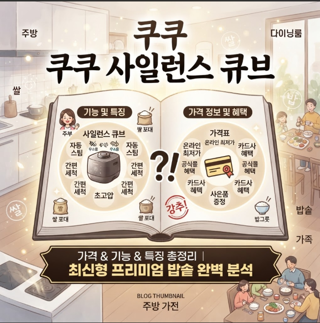 쿠쿠 사일런스 큐브 밥솥 가격 기능 특징 총정리