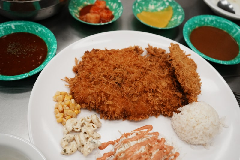 송도 트리플스트리트 맛집 99왕돈까스｜옛날 경양식 왕돈까스 메밀 우동 가성비맛집