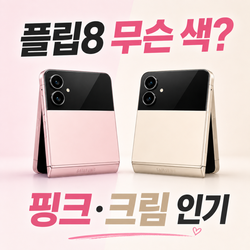 갤럭시 Z 플립8 색상 선택 전 확인할 인기 컬러와 관리 난이도