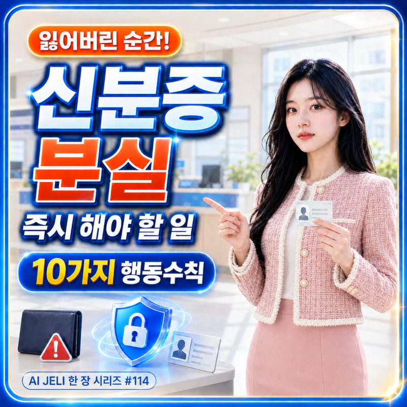 신분증을 분실했을 때 즉시 해야 할 일 10가지｜주민등록증·운전면허증·여권 분실신고와 명....