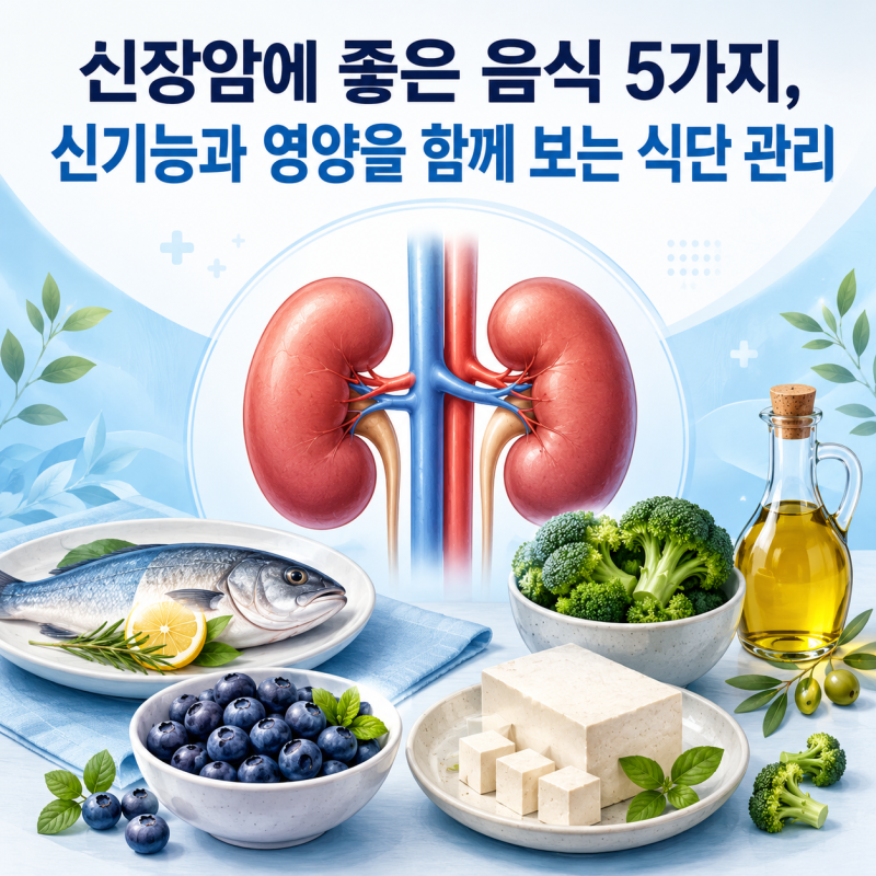 신장암에 좋은 음식 5가지, 신기능과 영양을 함께 보는 식단 관리
