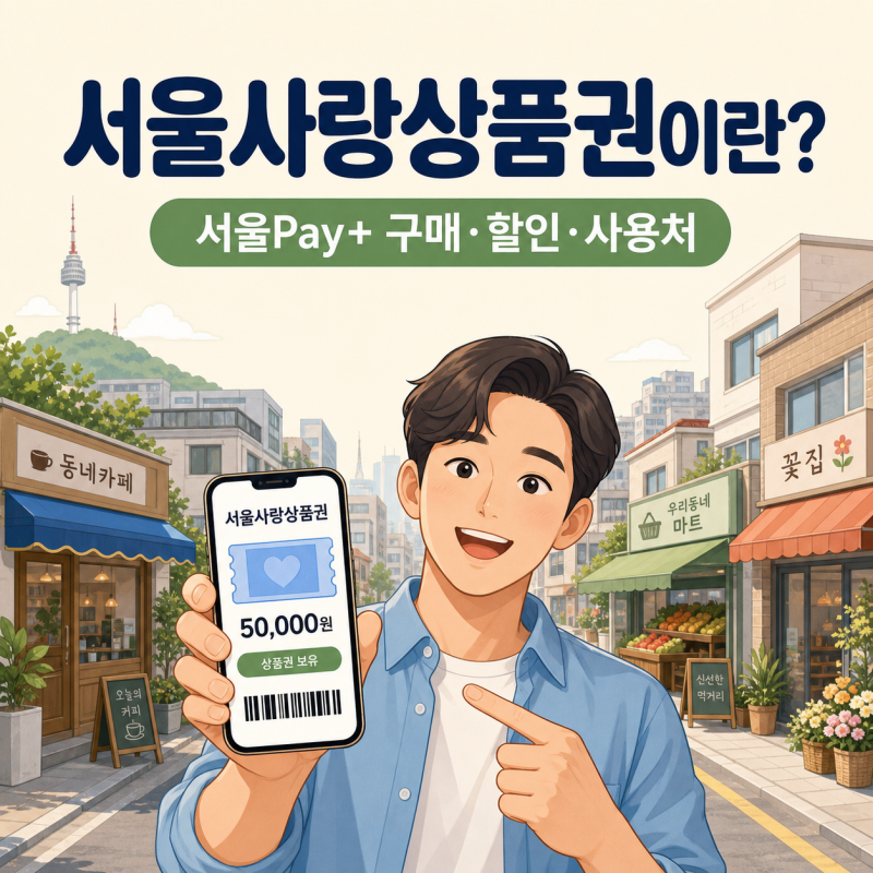 [생활정보] 서울사랑상품권이란? 서울Pay+ 구매방법·할인·사용처까지 2026 총정리