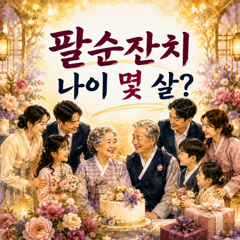 팔순잔치 나이 몇 살에 할까? 2026년 기준 출생연도와 계산법