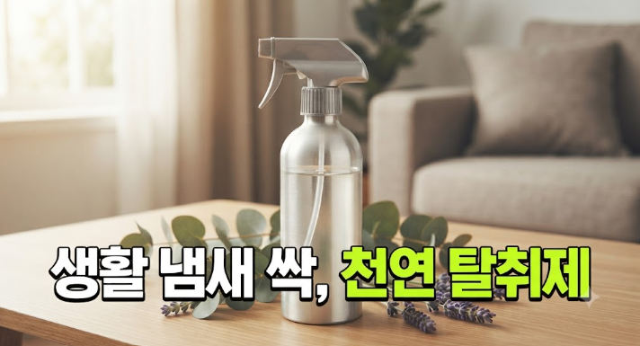 집안에 묵은 냄새 없애는 천연 아로마 소주 탈취제 만드는 법