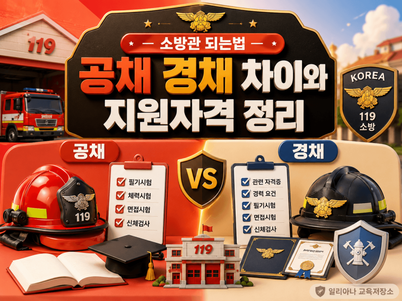 소방관 되는법 공채 경채 차이와 지원자격 정리
