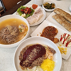 [가산디지털단지] 의령메밀집 가산본점 - 가산동 맛집 자가제면 메밀요리 전문점 냉소바 비....