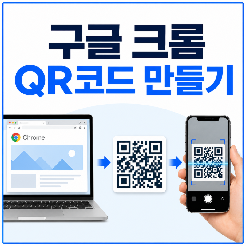 구글 크롬 QR코드 만들기 PC 모바일 방법