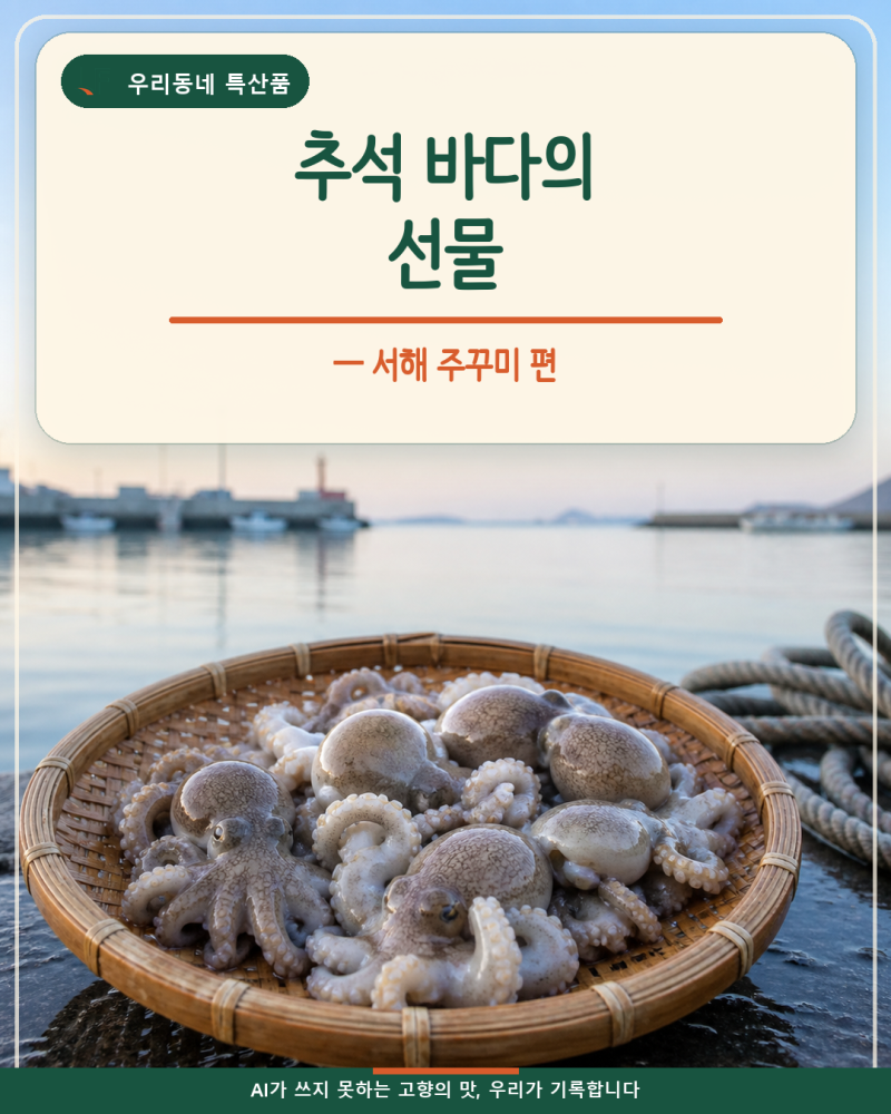 주꾸미 제철 언제 — 서해 가을 주꾸미가 차오르는 계절