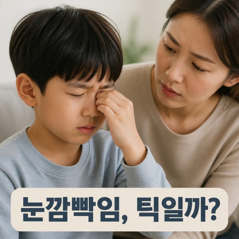 눈깜빡임 틱 증상