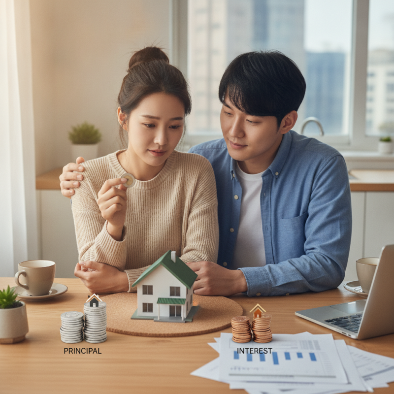보금자리론 원금상환유예, 이자만 내는 기간 뒤 상환액이 달라집니다