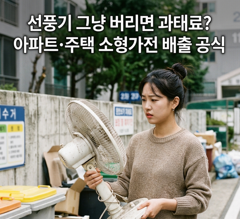 선풍기 버리는법 | 아파트·주택 무료 배출 기준부터 주민센터 수거 & 휴대용 손선풍기 버리....