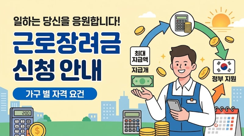 근로장려금 대상자 조회 & 탈락 피하는 상세 기준 보기