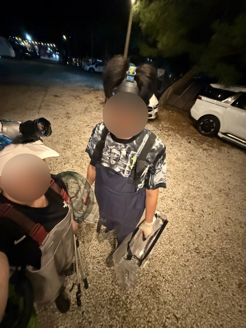 태안 몽산포오션캠핑장 바다 앞 오토캠핑장 해루캠 이야기(조개, 꽃게 해루질)