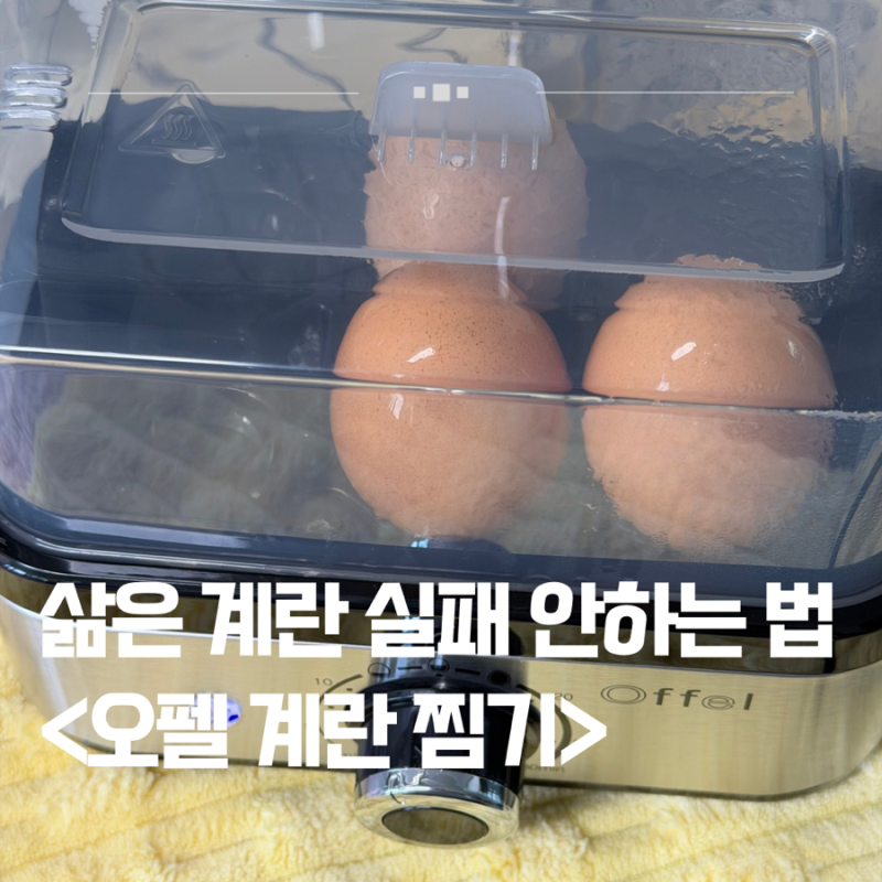 오펠 스텐 계란찜기 3개월 찐사용템 추천, 타이머 기능 편해요