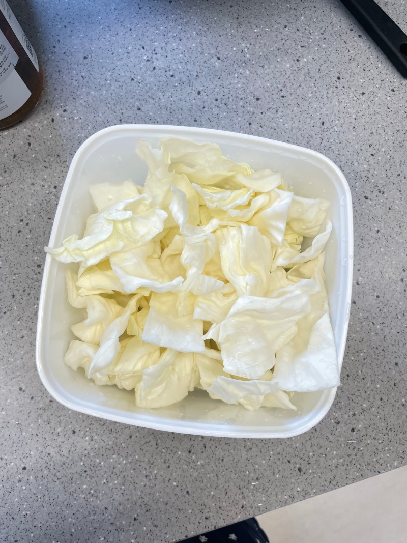 다이어트 떡볶이 레시피 양배추 계란으로 저칼로리 만들기