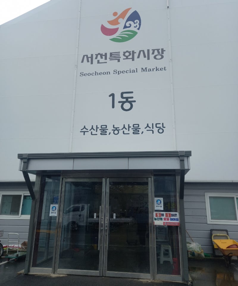 서천여행 서천특화시장 임시상설시장 방문후기 꽃게 전어회
