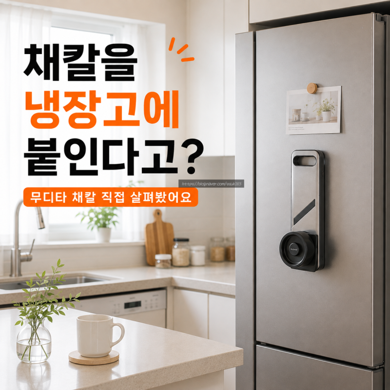 냉장고에 붙는 채칼? 무디타는 뭐가 다른지 봤어요