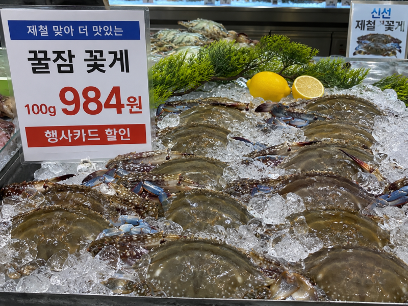 “꽃게 1kg에 9천원대?” 롯데마트 꿀잠 꽃게, 9월 3일부터 할인합니다