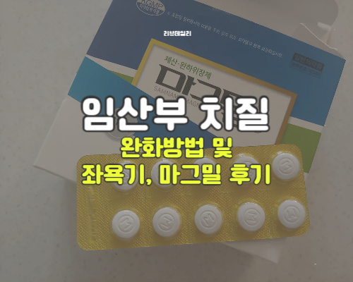 임산부 치질 피가 나올 때 & 변비: 치질연고, 좌욕기, 마그밀정 증상 완화하는 방법
