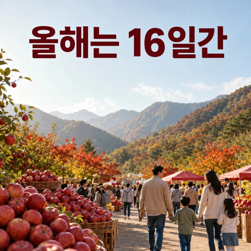 문경사과축제, 10월 17일 시작…사과 따기는 공지부터 확인하세요
