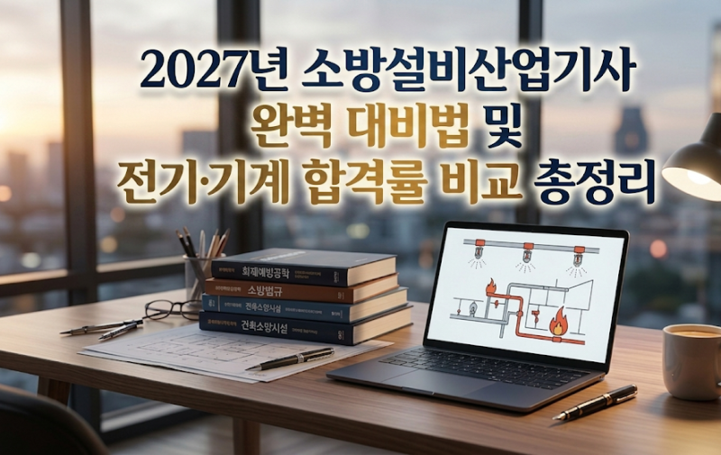 2027년 소방설비산업기사 완벽 대비법 및 전기 기계 합격률 비교 총정리
