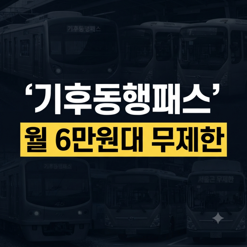 기후동행패스 발급 방법 총정리 (+ 카드 가격 혜택 신청)