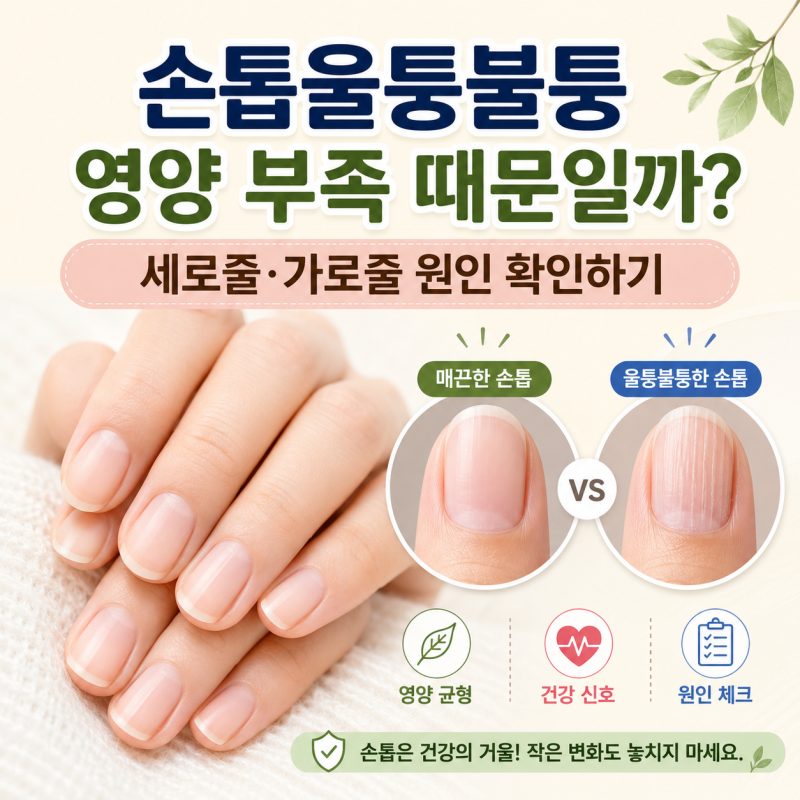 손톱울퉁불퉁 왜 생길까? 세로줄·가로줄 원인과 건강 신호 확인하기