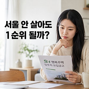 SH 행복주택 1순위, 서울 근처 살면 될까? 2026년 기준 총정리