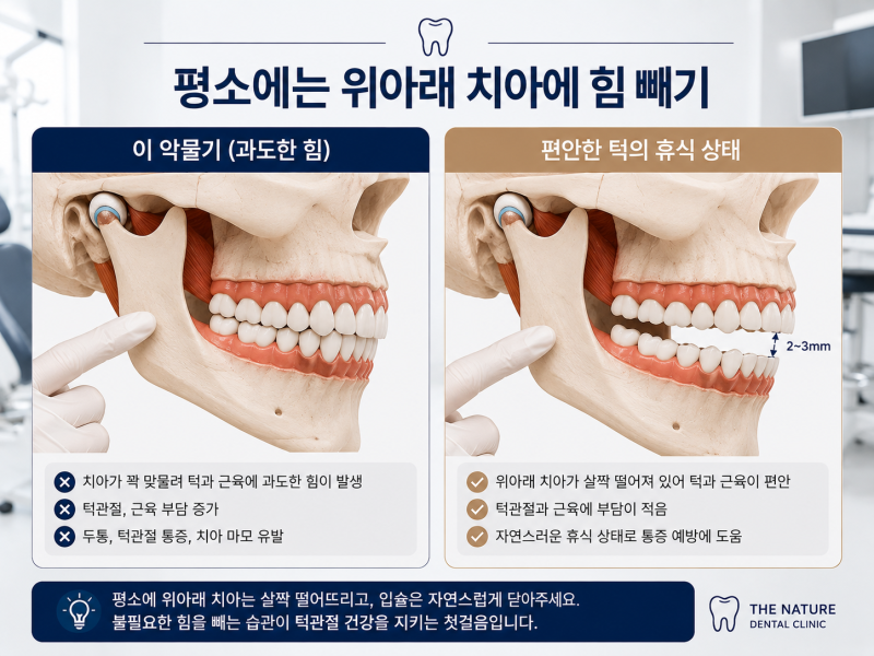 강동구 턱관절 통증 시 집에서 할수있는 치료방법. 치과에서 알려드립니다.