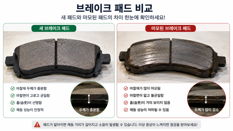 브레이크 패드 교체시기 언제일까? 소리·비용보다 먼저 확인할 것