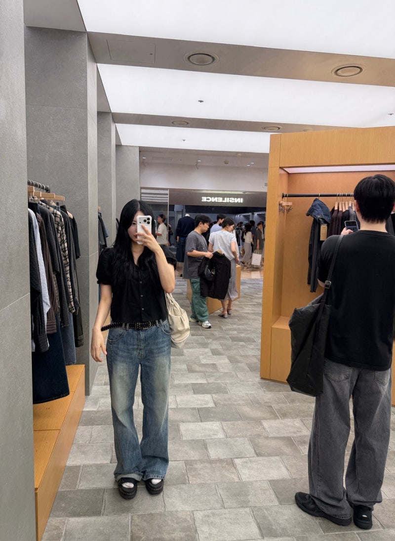 [슬리]Pintuck Frill Cotton Blouse_black 블랙 블라우스 후기