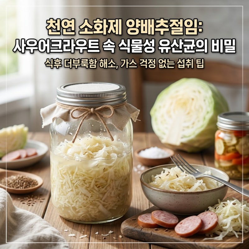 천연 소화제로 불리는 양배추절임, 사우어크라우트 속 식물성 유산균의 비밀