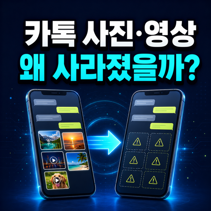 카카오톡 기기변경 후 사진·동영상이 안 보일 때｜대화 백업과 복원 방법