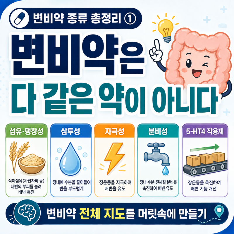 변비 ① 이렇게 많은 변비약, 가장 나에게 맞는 것은?