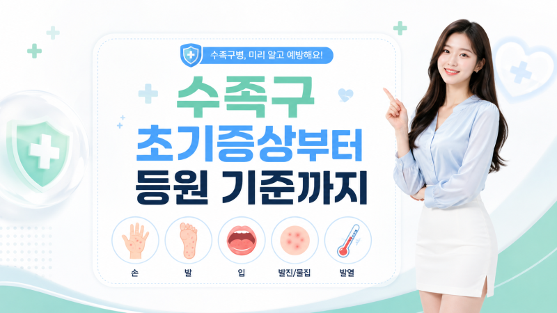 수족구 초기증상부터 전염기간까지｜어린이집 등원 기준·치료·예방법 총정리