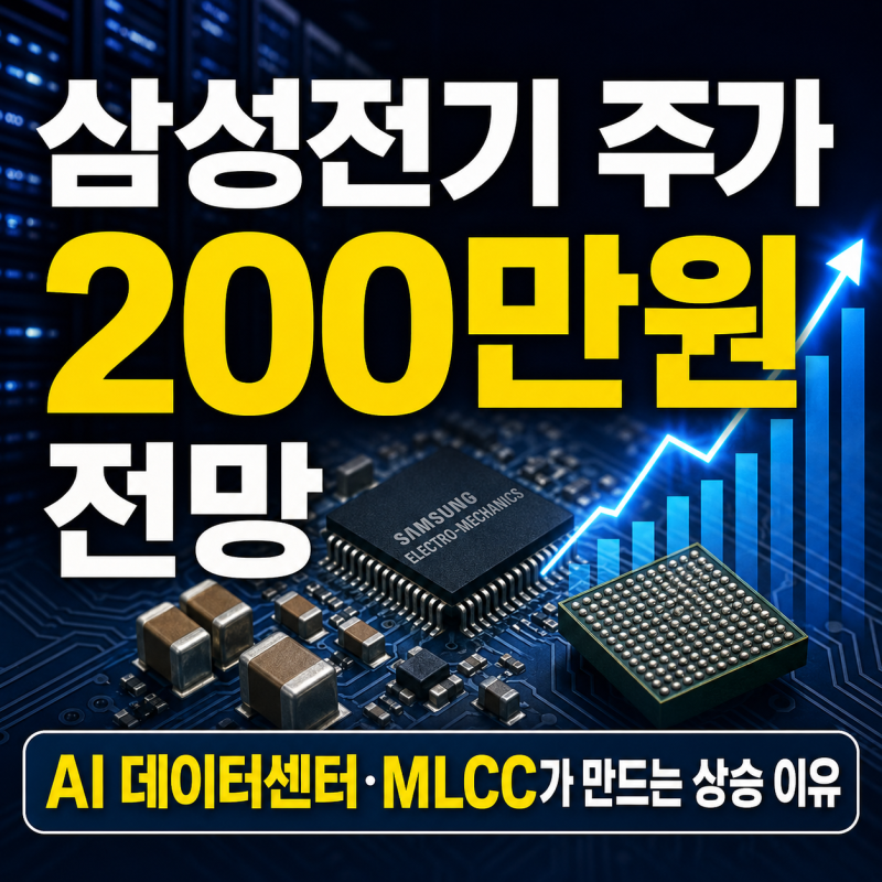 삼성전기 주가 200만원 전망, AI 데이터센터·MLCC가 만드는 상승 이유