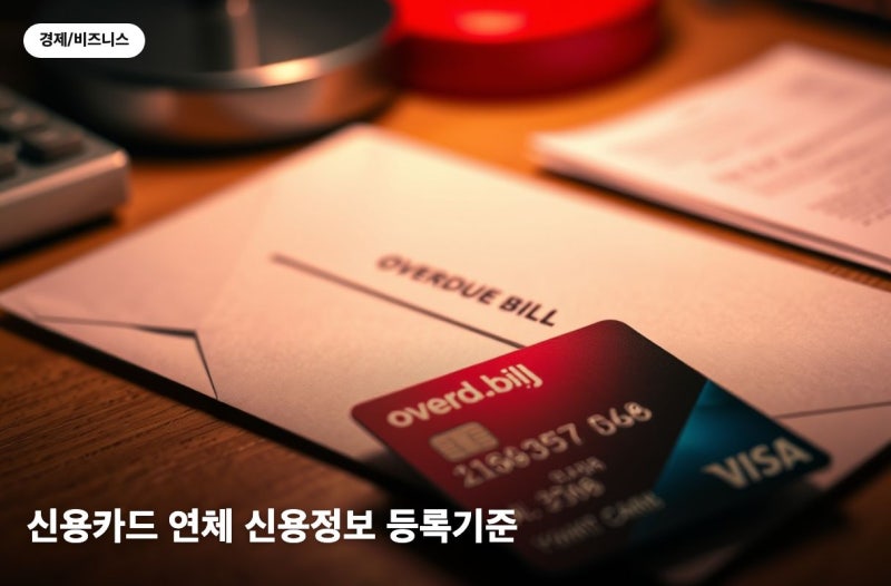 신용카드 연체 등록기준 정리, 5영업일 10만원부터 등록됩니다