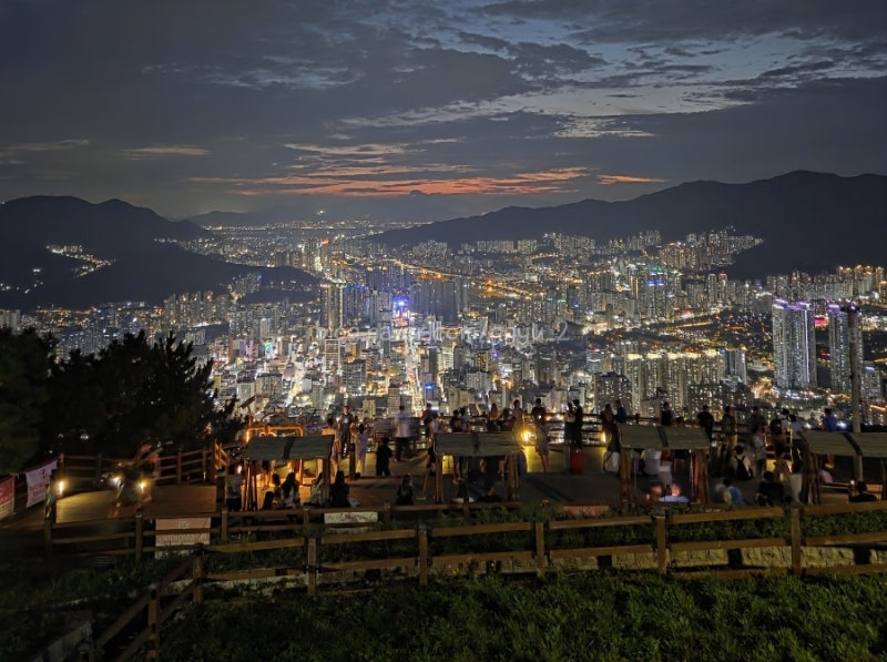 등산 일기 황령산 전망대 봉수대 부산야경
