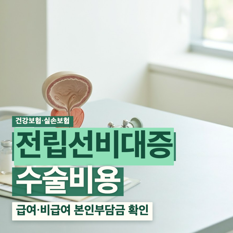 전립선비대증수술비용 급여·비급여 실비 차이