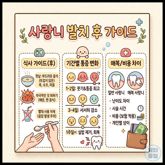 용인 사랑니 발치후 식사 및 치과 통증 정도 매복 사랑니 비용 차이까지